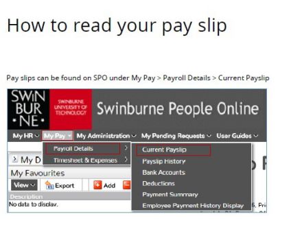 How to read your pay slip
