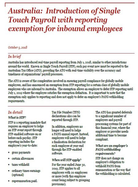 Single Touch Payroll With Reporting Exemption
