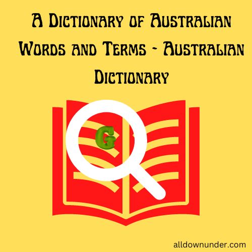 A Dictionary of Australian Words and Terms - Australian Dictionary