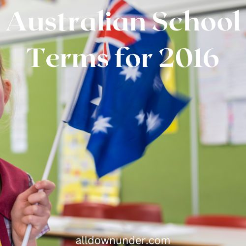 Australian School Terms for 2016