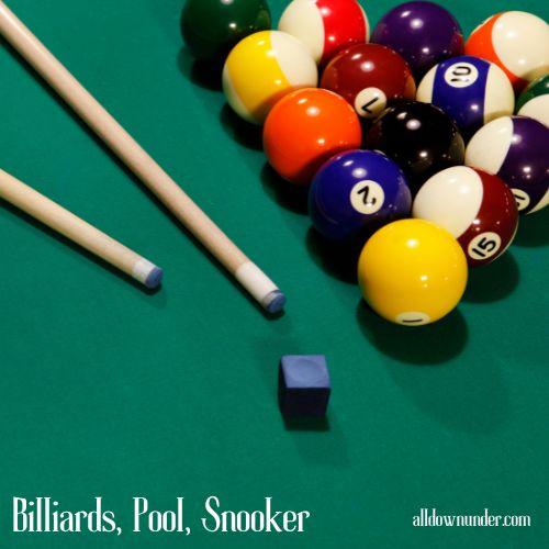 Billiards, Pool, Snooker