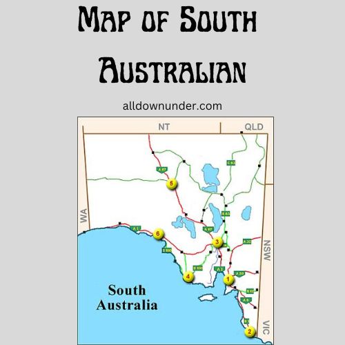 Map of South Australian