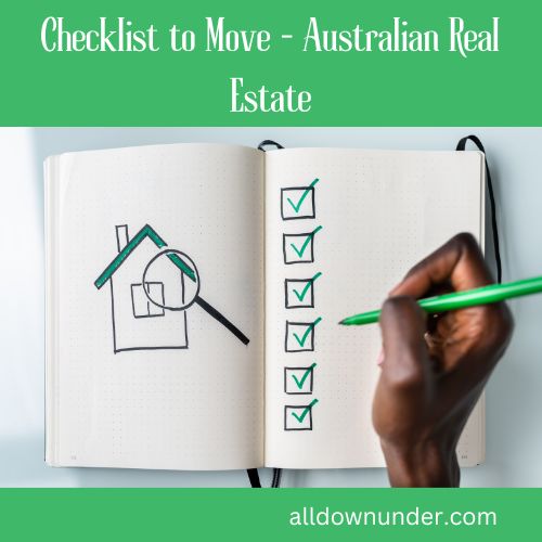 Checklist to Move - Australian Real Estate
