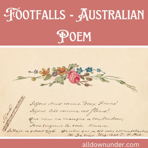 Footfalls - Australian Poem
